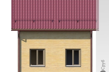 Двухэтажные дома из профилированного бруса + фото