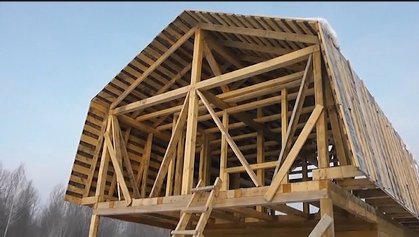 Технология строительства крыши каркасного дома
