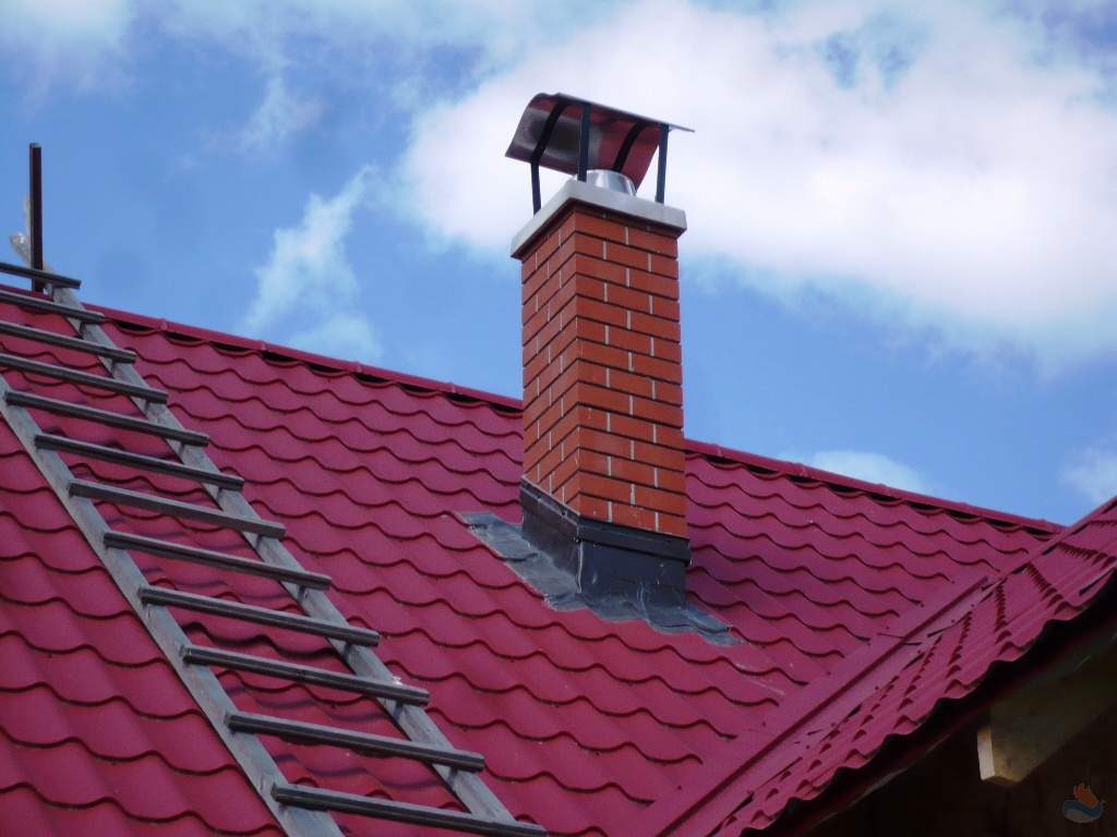 Как Устанавливали печь и дымоход на даче | Пикабу